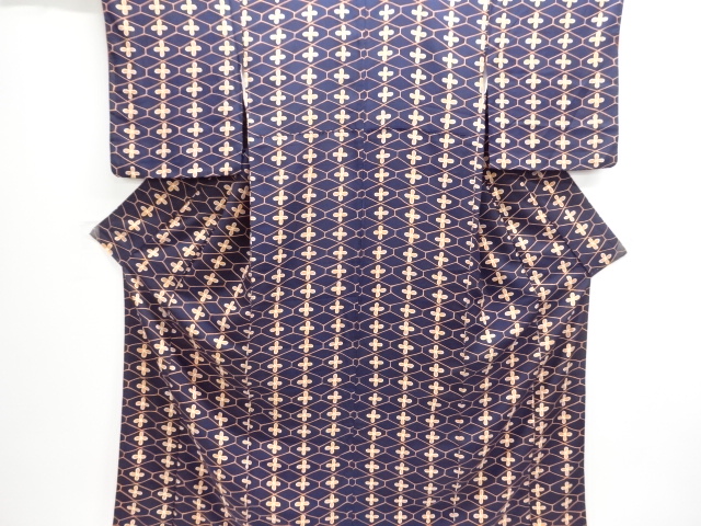 JAPANESE KIMONO / KOMON / KIKKO WITH FLOWER